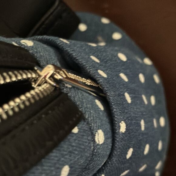 Disney LoungeFly | Minnie Mouse Demin Polka Dot NWOT - Picture 9 of 9